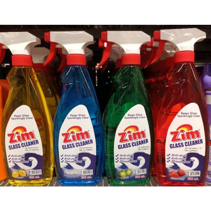 Zim Glass Cleaner 500ml with Spray & Refill