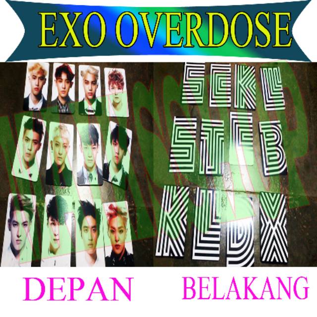 (ONE CAN) Exo Overdose Photocard Kpop | Shopee Philippines