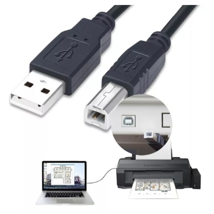 150cm 1.5m 3m 5m Printer Data Line Cable 1.5M 3M 5M 10M Connected to ...