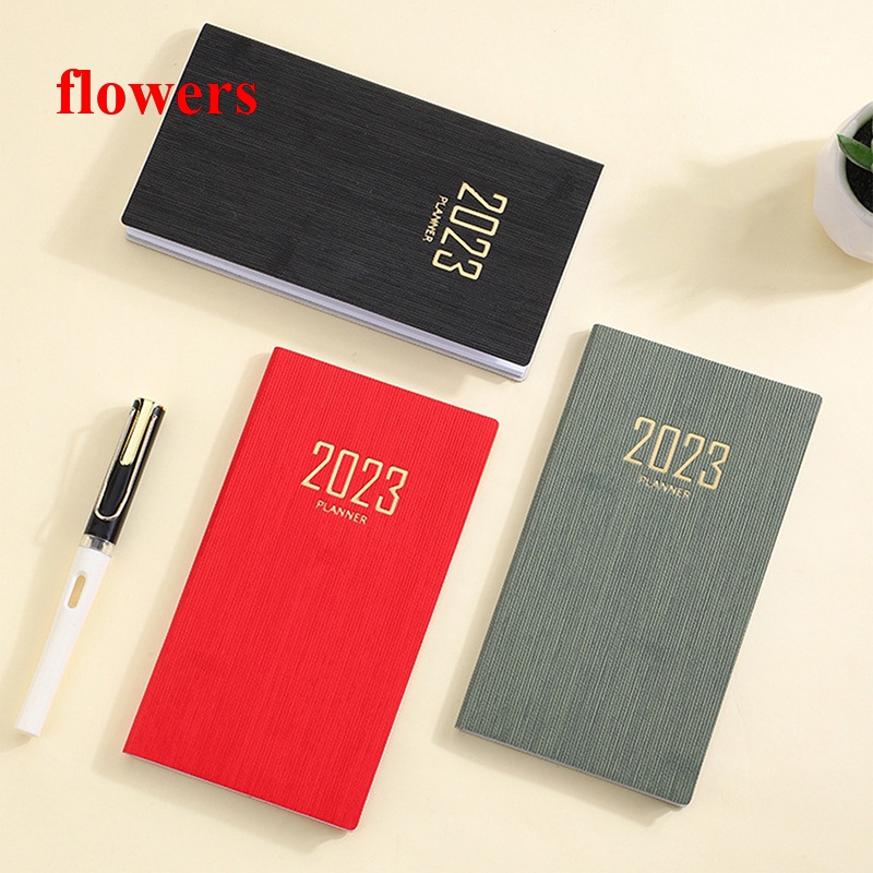 Flowers 2023 A6 Mini Notebook 365 Days Portable Pocket Notepad Daily ...