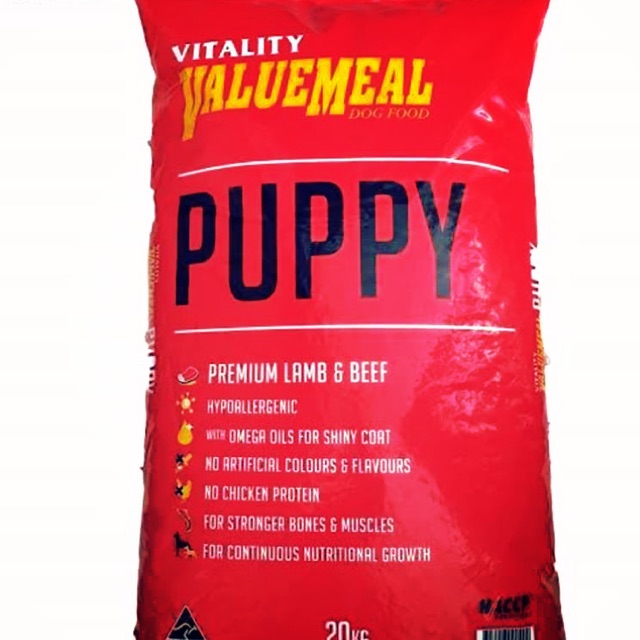 Vitality value shop meal puppy ingredients