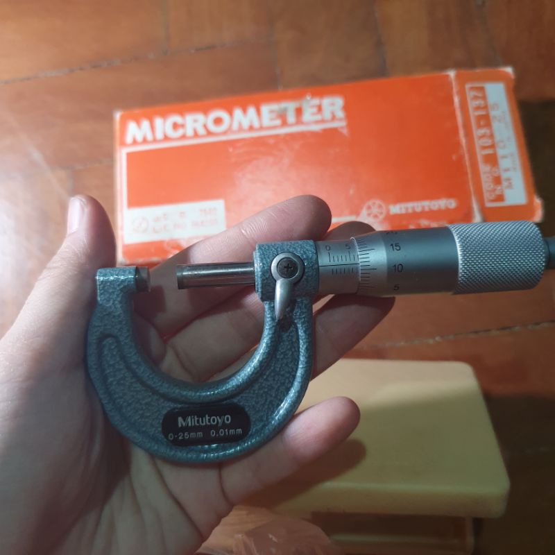 Mitutoyo Micrometer 0 25mm Shopee Philippines