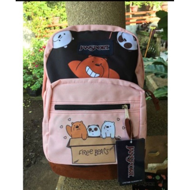 JS rp backpack bare bears design | Shopee Philippines
