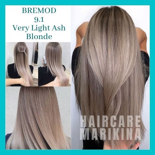 9.1 VERY LIGHT ASH BLONDE with 12% Oxidizer (BREMOD) | Shopee Philippines