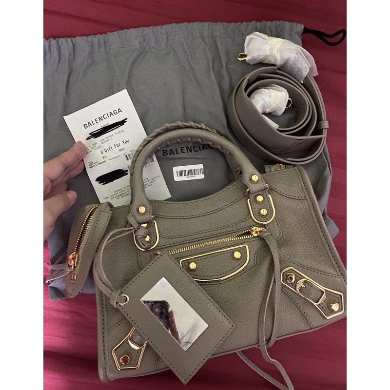 Balenciaga mini best sale city edge grey