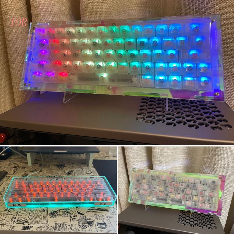 IOR 104Keys ABS Backlit Keycaps Transparent Cover Suit for RGB