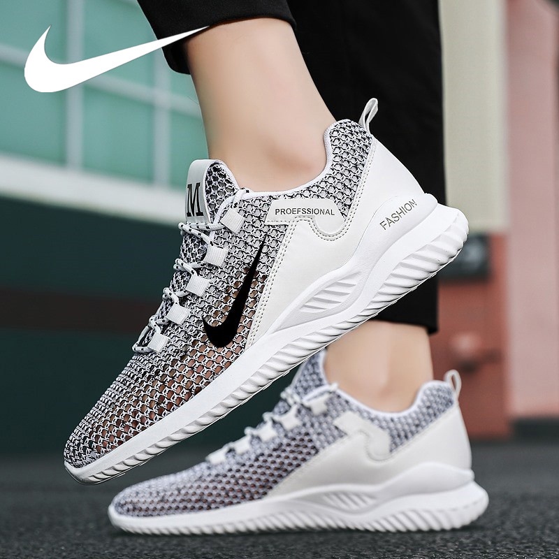 2021 New Nike Mesh Men S Shoes Summer Hollow Mesh Casual Running