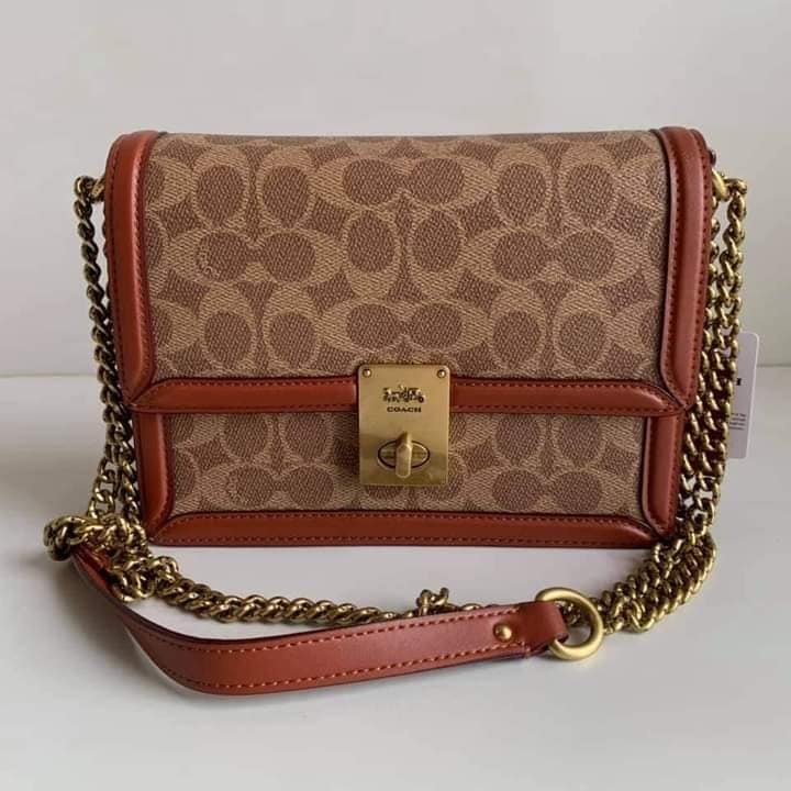 3492 Coach Hutton Shoulder Bag In Signature Canvasshoulder bag Shopee Philippines