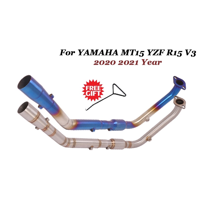 Motorcycle Exhaust Modified Escape Elbow with Resonator Catalytic For ...