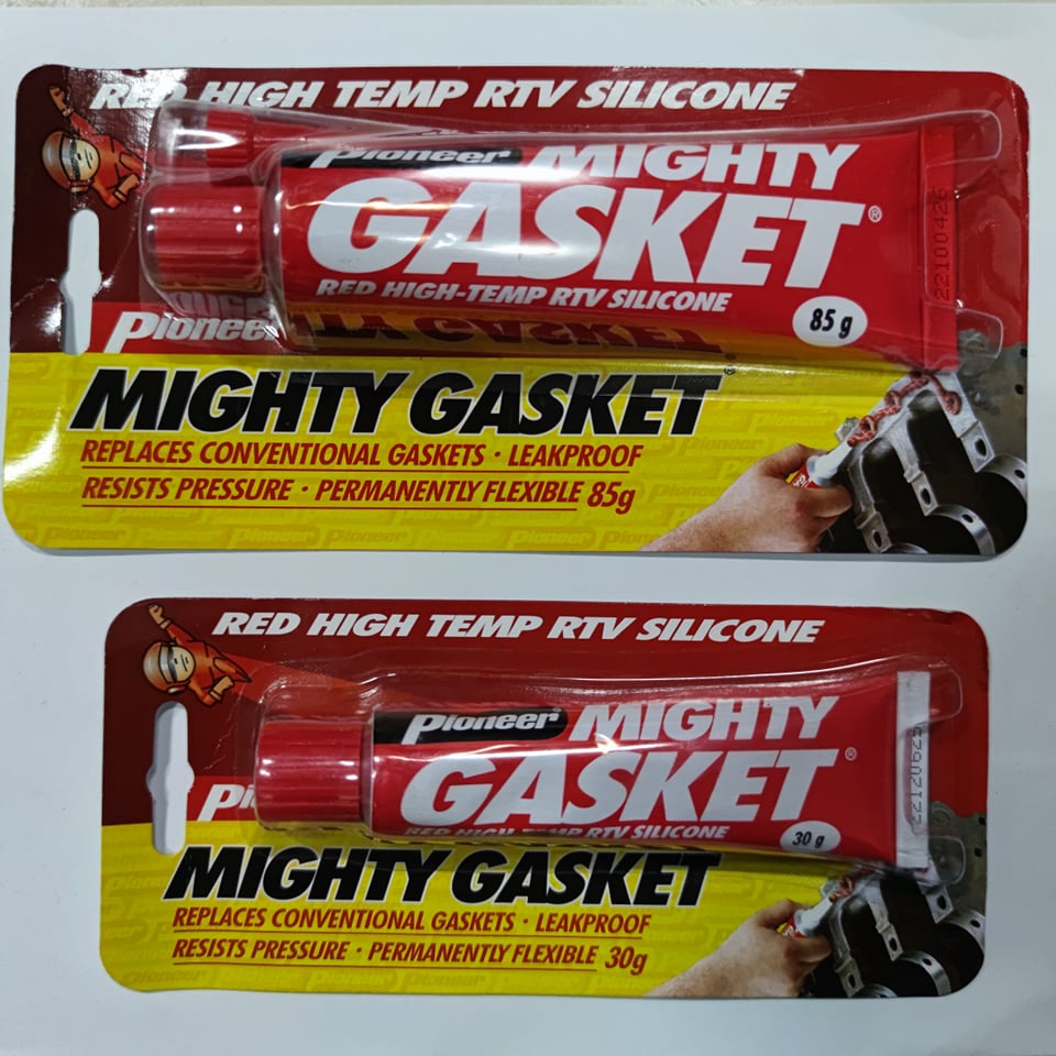 Pioneer MIGHTY GASKET RED HIGHTEMP RTV Silicone (85g),(30g) Shopee