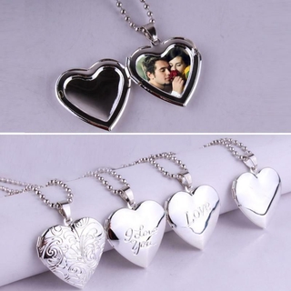 Open Locket Heart Pendant Necklace