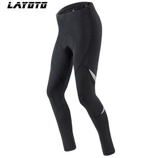 Lixada Men's Reflective Bicycle Pants Gel Padded Cycling Compression Tights  Leggings Outdoor Riding Bike Pants 