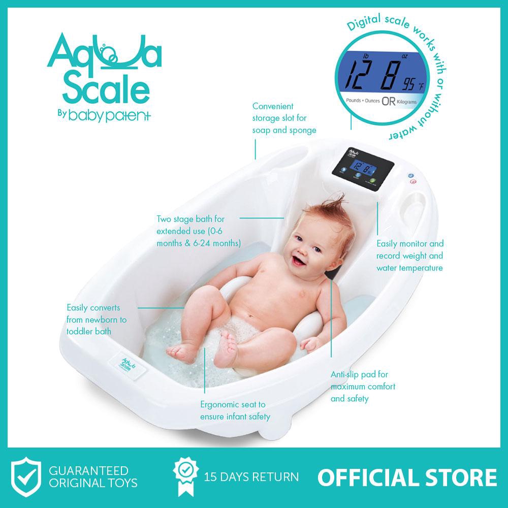 Baby patent aquascale digital scale 2024 & thermometer