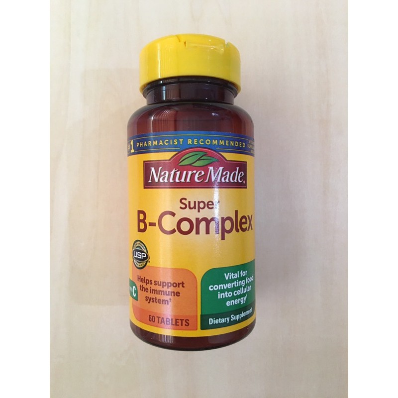 Nature Made Super B-Complex With Vitamin C And Folic Acid 60 Tablets ...