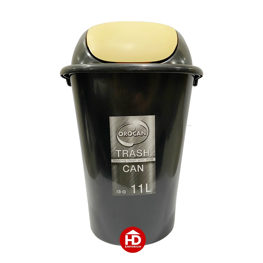 Orocan 11L Trash Can Swing type cover 8803 garbage can waste bin basurahan