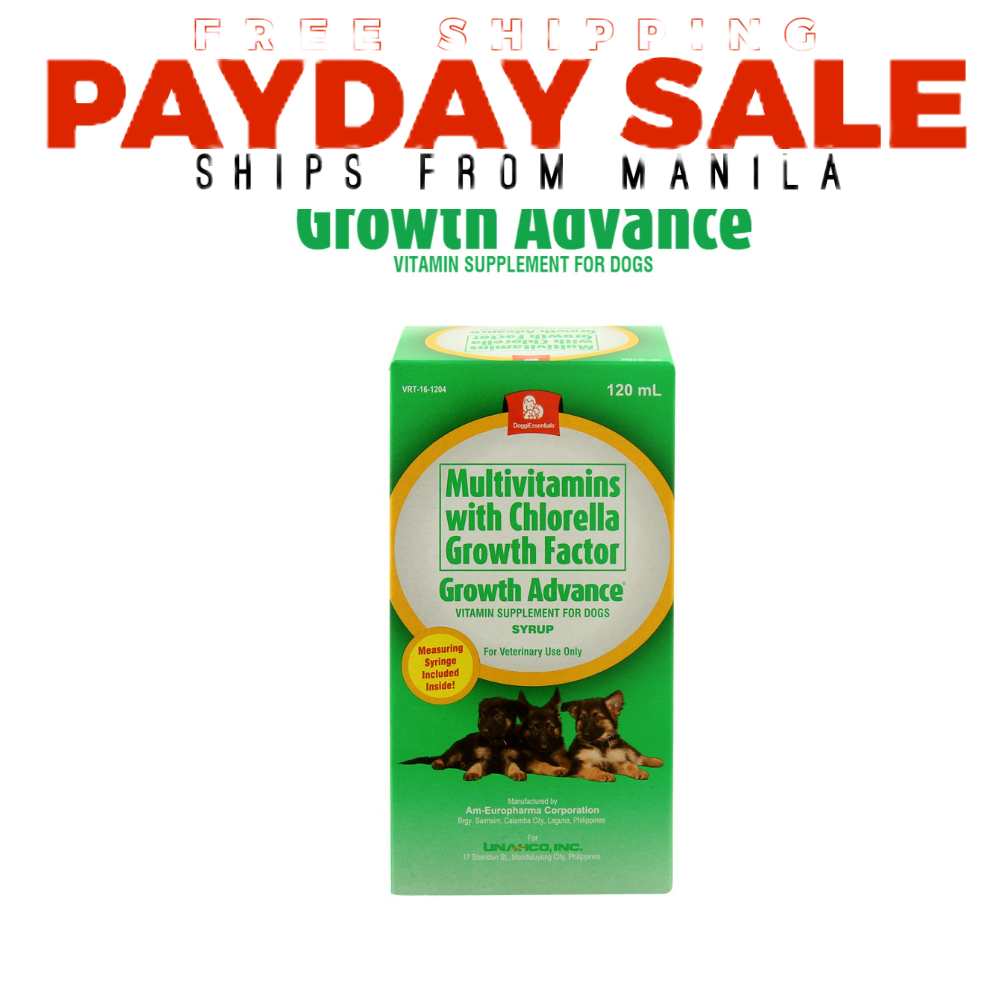 GROWTH ADVANCE 250ml 120ml Growth Enhancher Dog Pet Vitamins