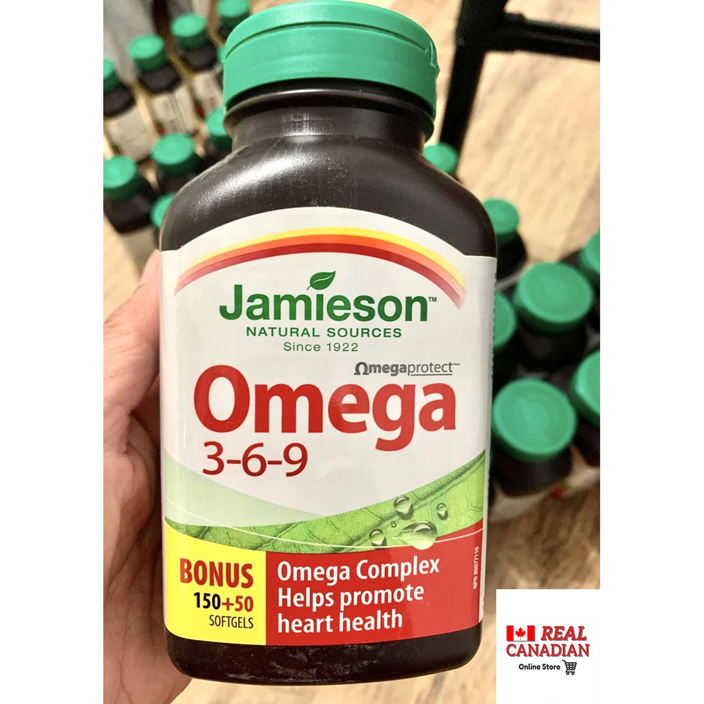 Jamieson OMEGA 369 Omega Complex 200 Softgels from Canada (NEW STOCK