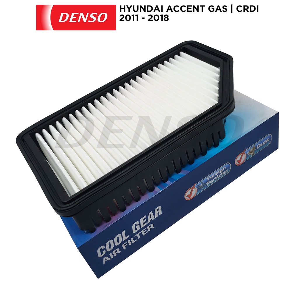 DENSO Air Filter Hyundai Accent Gas / CRDi 2011 2018 2603001160 ( 281131R100 ) Shopee