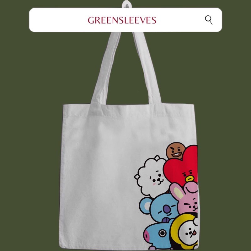 Bts tote best sale bag design