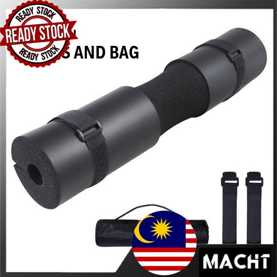 (BLACK) Barbell Support with Bag Padding Shoulder Squat Cushion ...