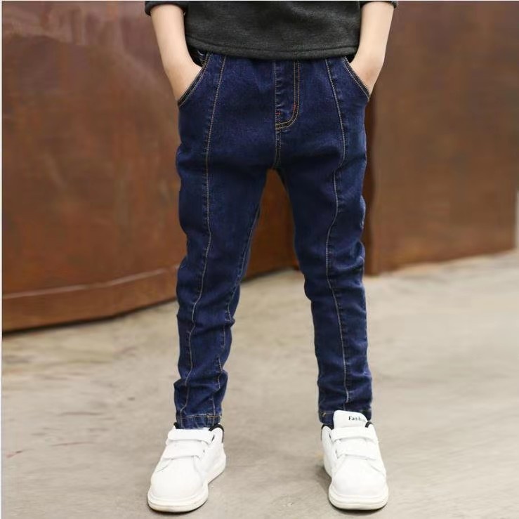 3--12 Years Boy Kids Child Fashion Black Blue Pants Jeans Shopee