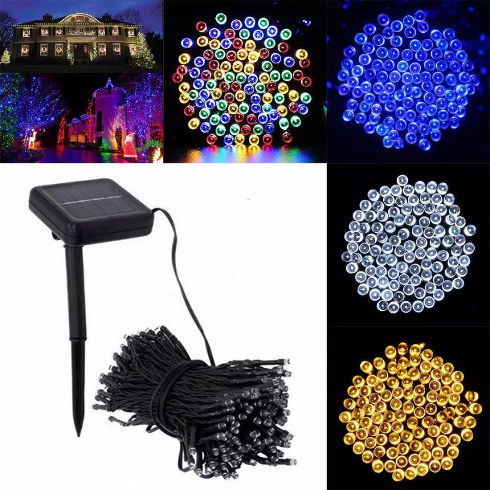 (10M/100LED )Solar Christmas Lights outdoor waterproof christmas decor