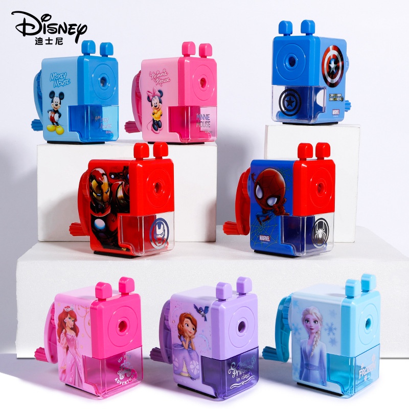 Pencil Sharpener Marvel Disney Frozen Spiderman Automatic Sharpener ...