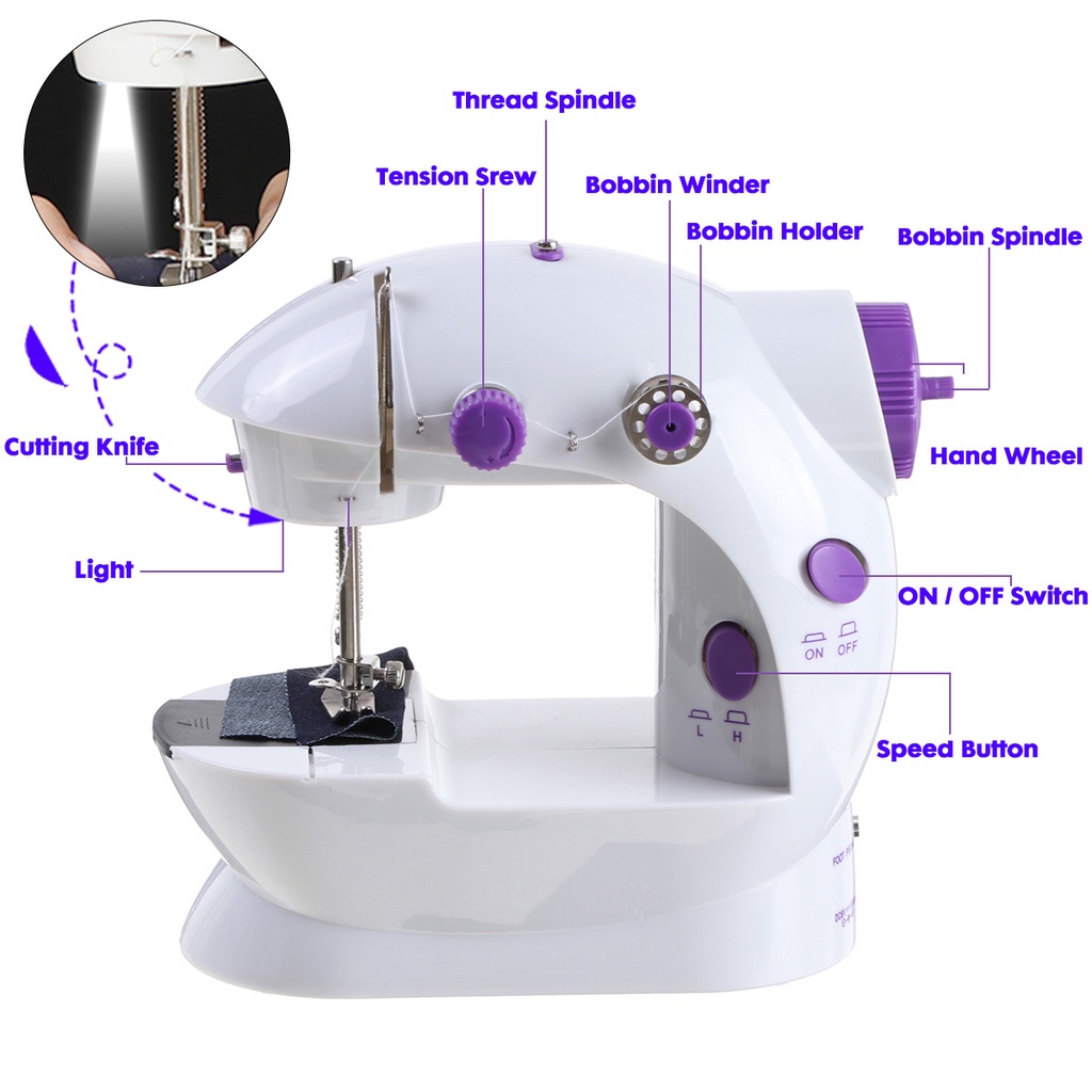 How to thread a mini sewing machine, how to get started