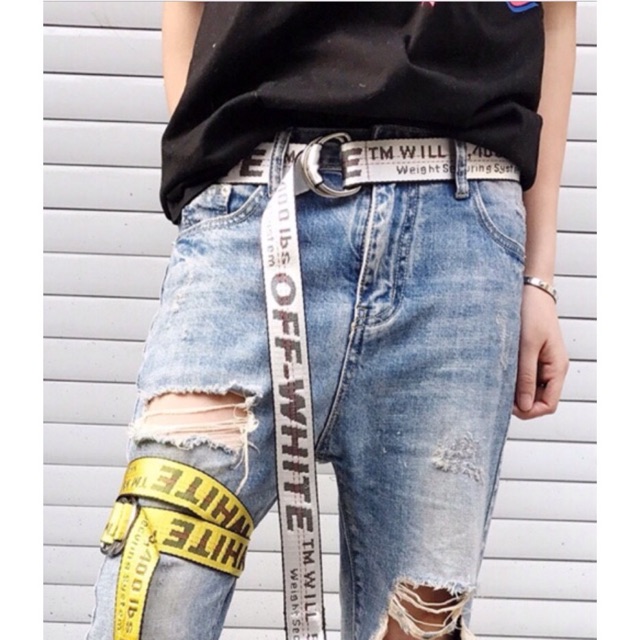 Off white belt long hotsell