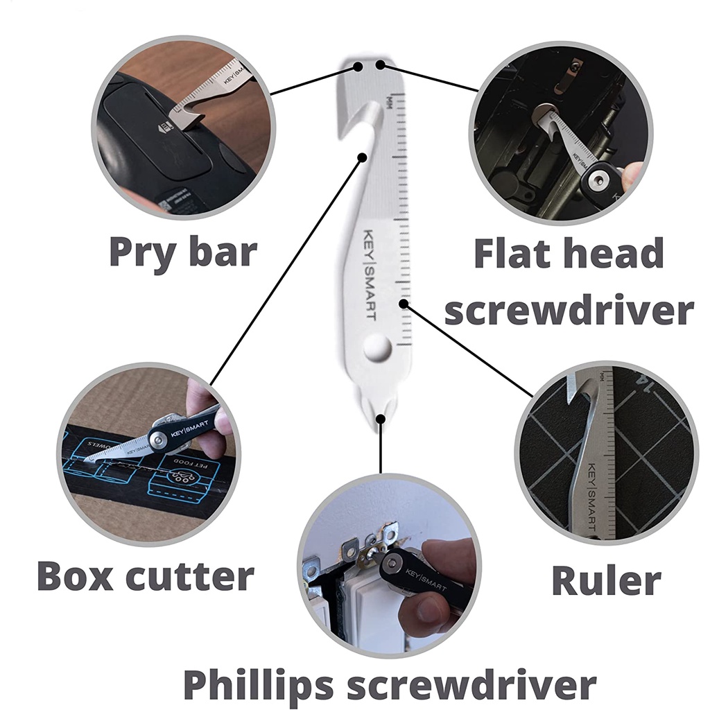 Keysmart Multitool 5-in-1 Keychain Tool Stainless Steel | Shopee ...
