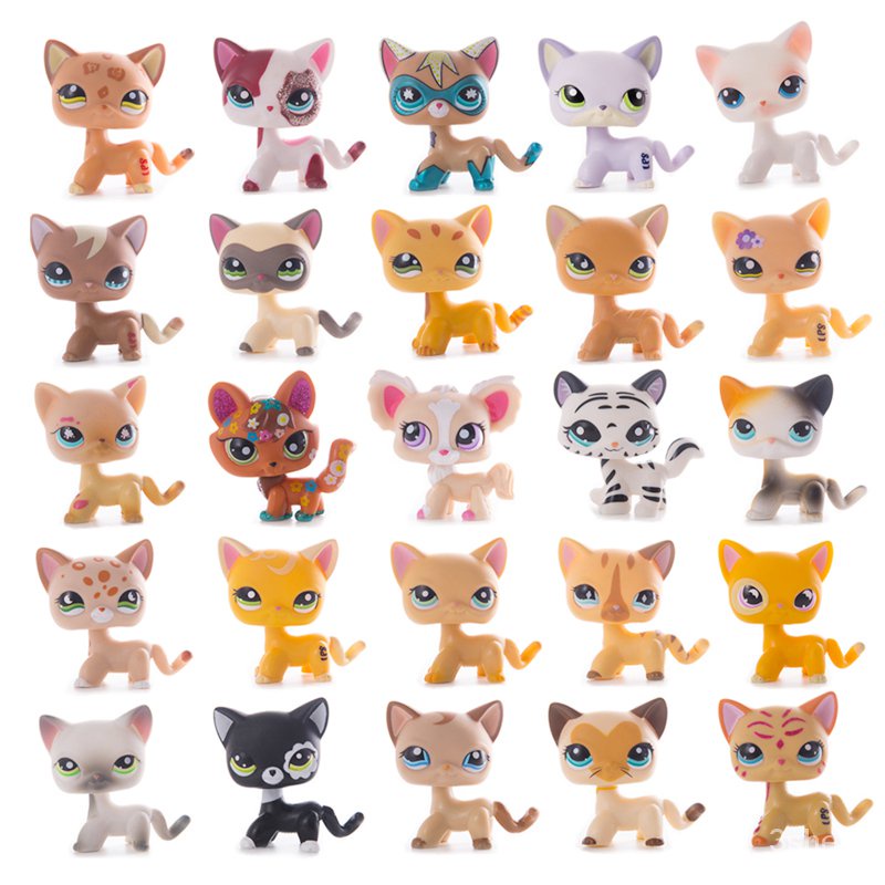 Original Little Pet Shop LPS Cat Collection Rare Standing Shorthair Old ...