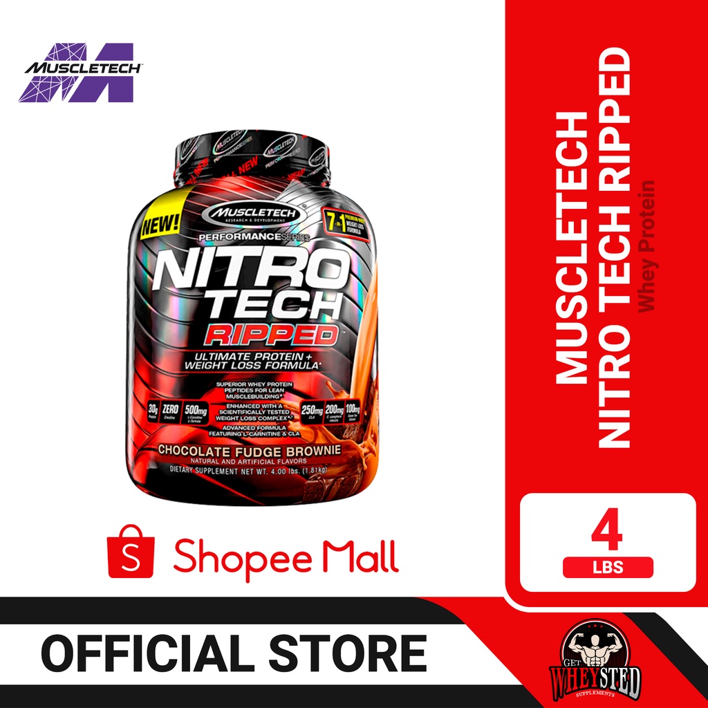 Muscletech NItrotech Ripped 4lbs | Shopee Philippines