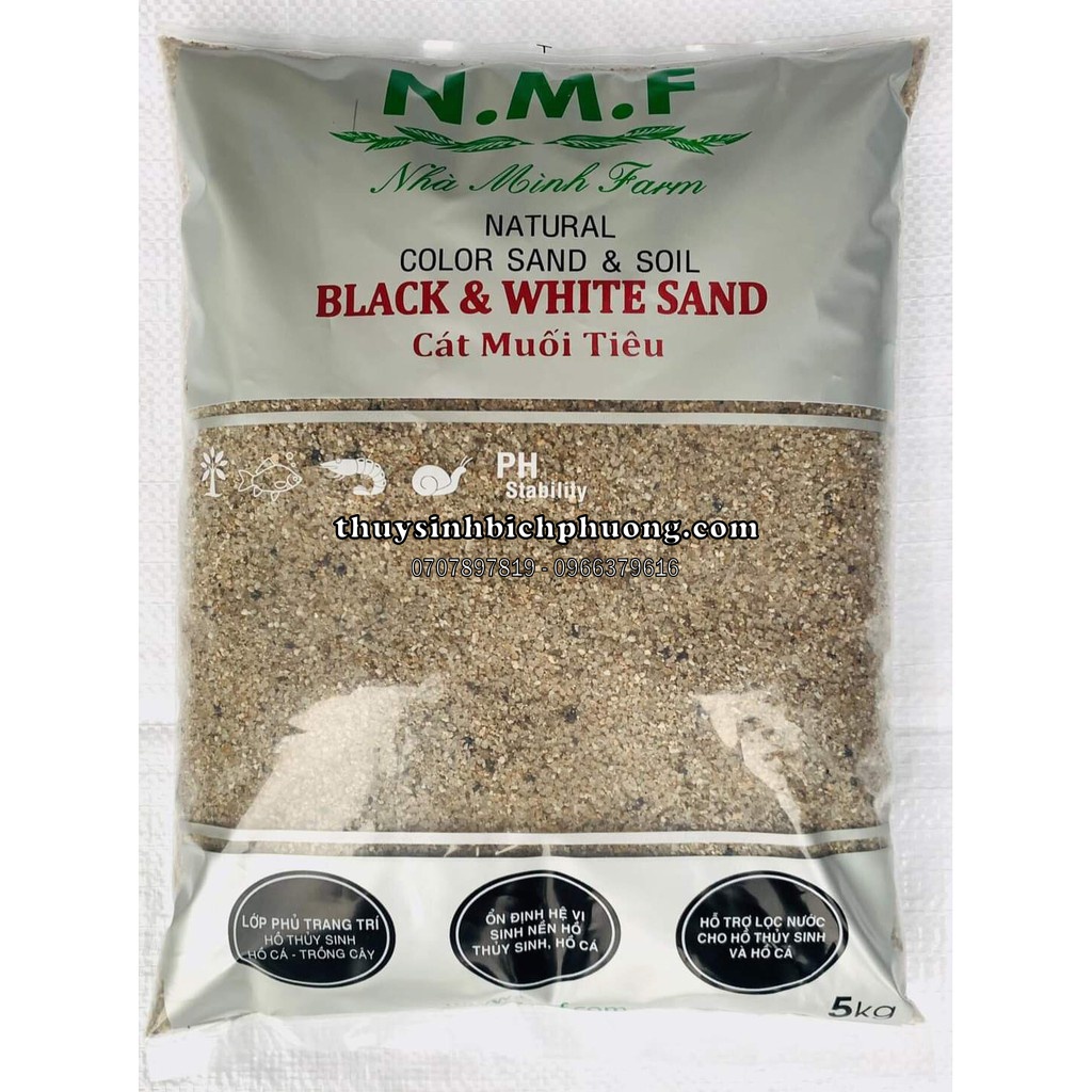 1kg SALT AND PEPPER SAND - SURFACE COVER TO DECORATE FISH TANKS AND ...