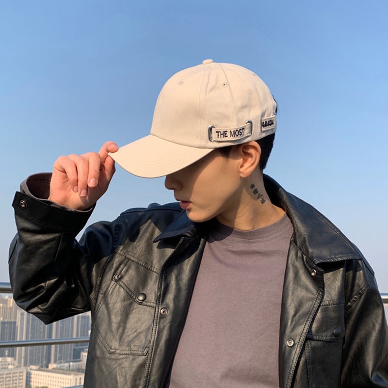 Peaked cap۩♘△Hat men s trendy brand Korean version of the black