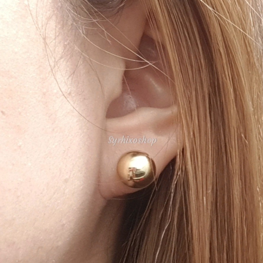 18k gold deals ball earrings