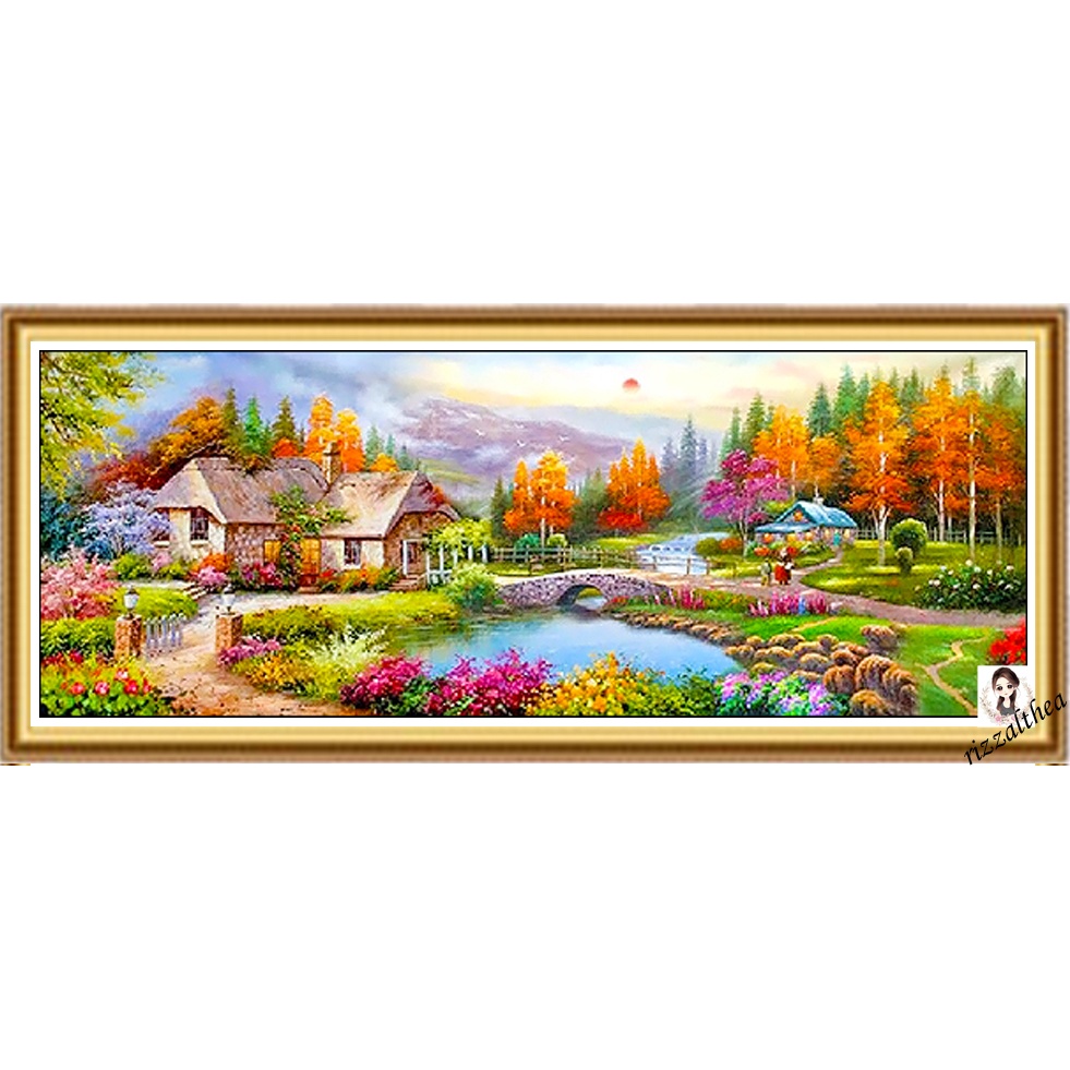 Perfect Landscape COMPLETE SET Cross Stitch 14 COUNT Shopee Philippines