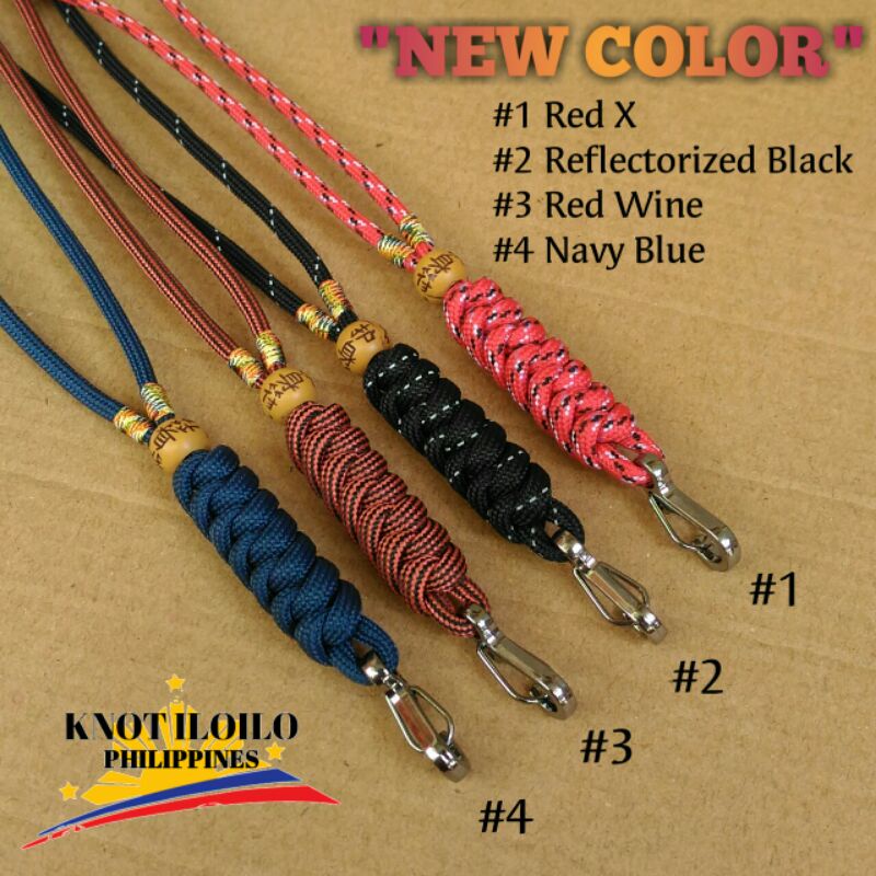 Paracord ID Lace Lanyard Adjustable High Quality 550 Paracord KNOT ILOILO  PHIL.