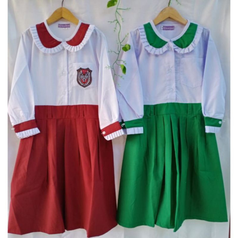 MERAH PUTIH Elementary School Uniform Suits MODEL Red And White Robe