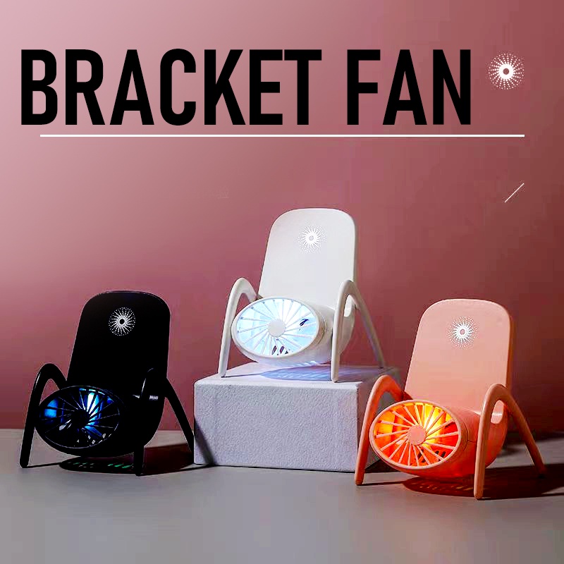 WIRELESS Phone Stand Fan Charging Holder With LED Light AW Shopee