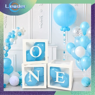 1 Set One Balloon Boxes 1st Birthday Blocks Party Decor First Birthday  Decorations