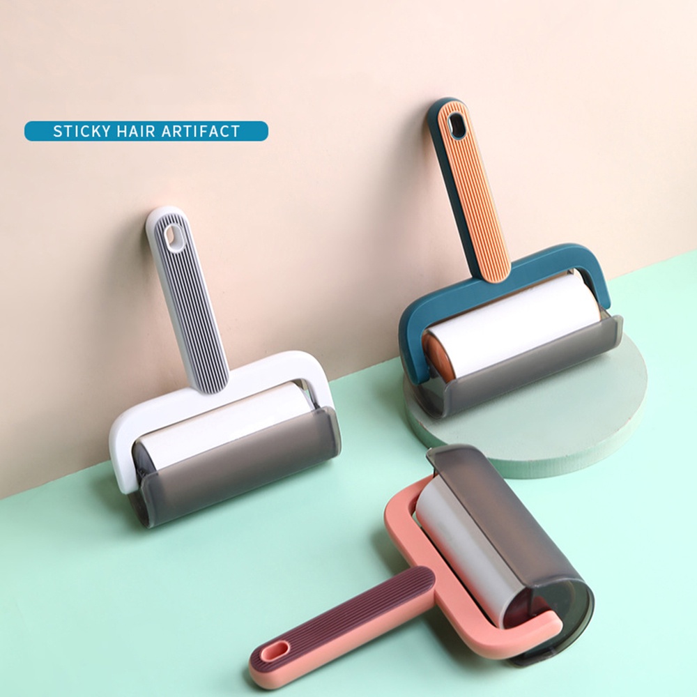 Sticky hair device tearable roller felt roller brush sticky hair
