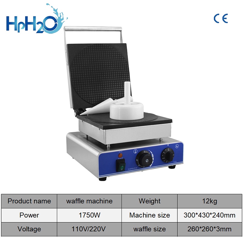 Commercial electric holland round stroopwafel maker syrup waffle