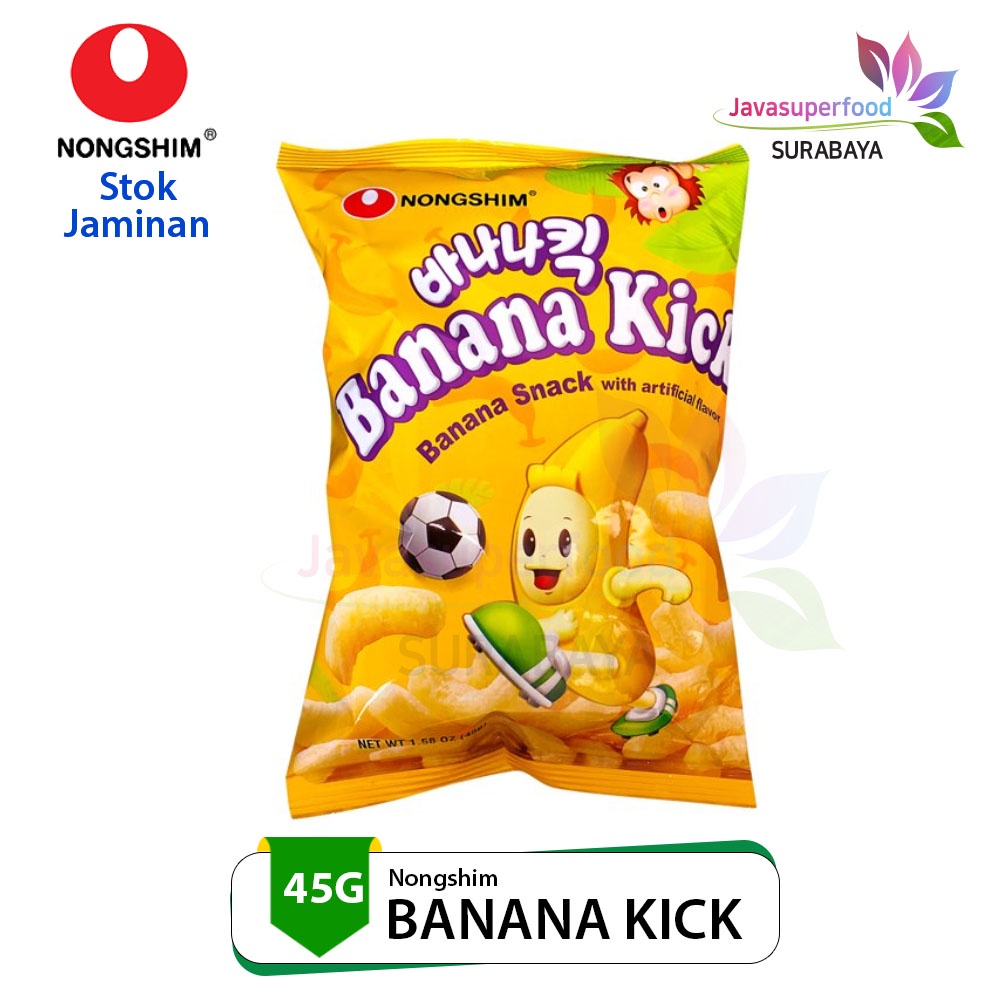 Nongshim BANANA KICK Snack BANANA Flavor 45g Import From Korea Shopee