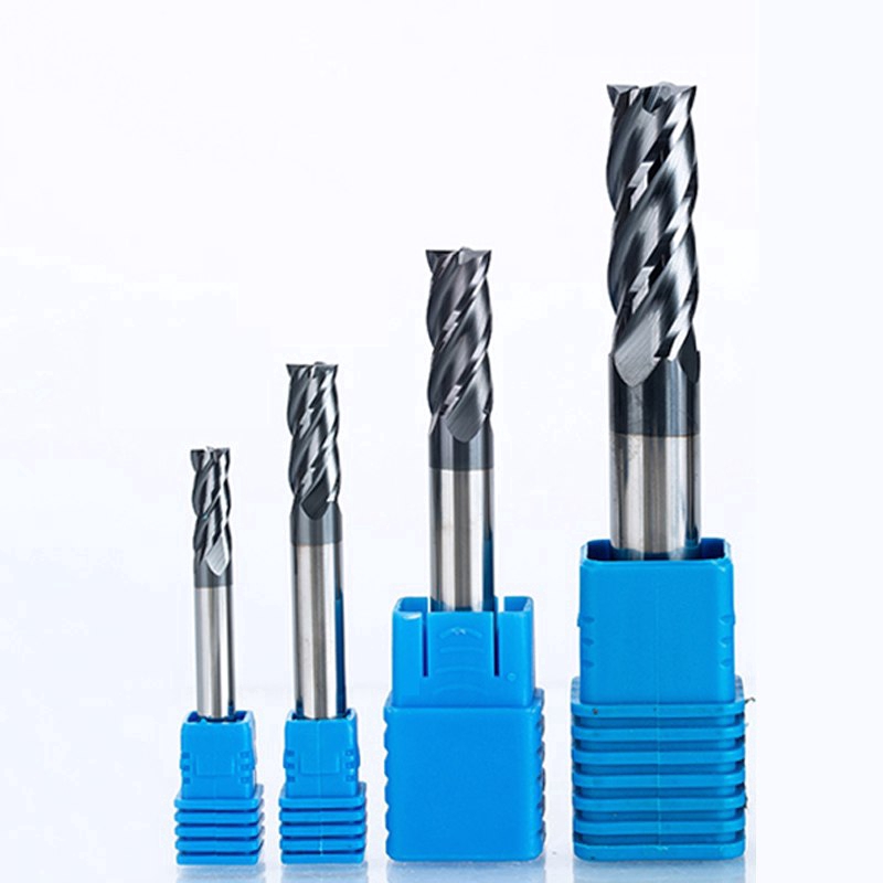 Lengthen HRC45 Tungsten Carbide Alloy 4 Flutes End Mill CNC Bits ...