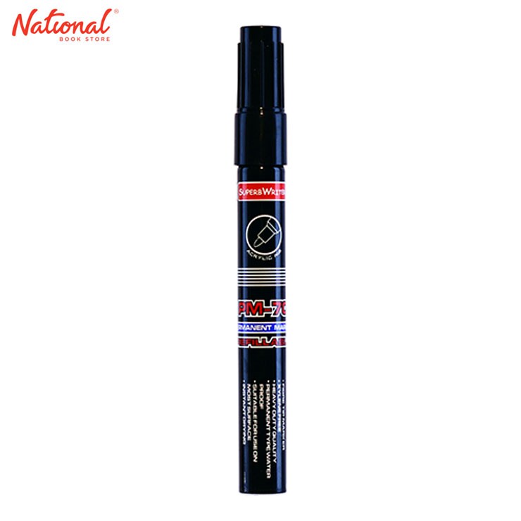 Superbwriter Permanent Marker Pm70, Black National Book Store | Shopee ...