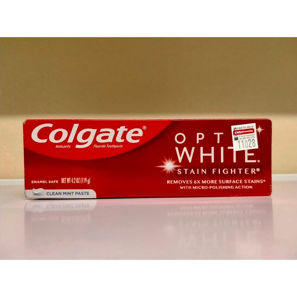 Colgate Optic White Stain Fighter Teeth Whitening Toothpaste | Shopee ...