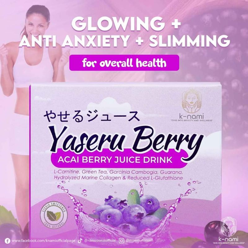 Yaseru Berry Acai Berry Juice Drink Shopee Philippines