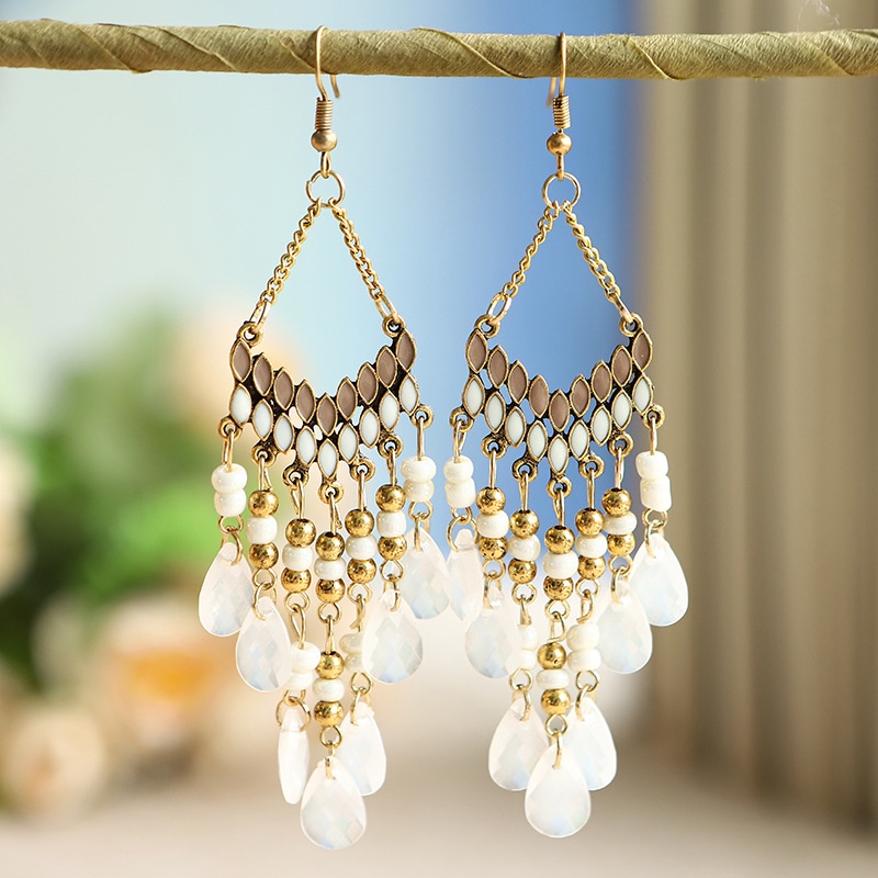 Vintage drop earrings sales