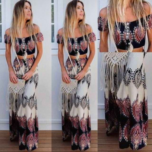 Boho dress outlet shopee