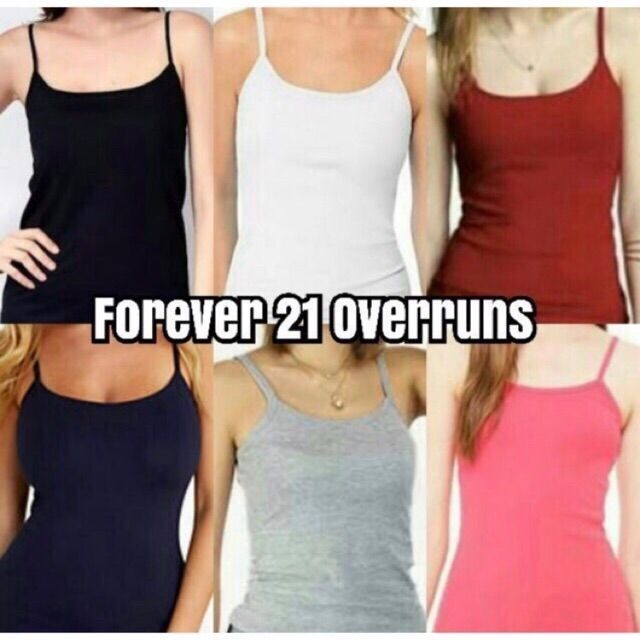 Forever 21 spaghetti store strap tank